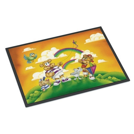 Carolines Treasures Bears Flying a Kite Indoor or Outdoor Mat, 24 x 36 in. APH0374JMAT
